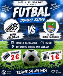 DOMÁCI ZÁPAS MFK JELŠAVA