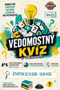 VEDOMOSTNÝ KVÍZ V MAMUT PUB