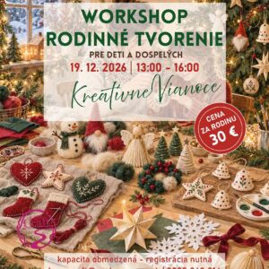 Workshop rodinného tvorenia s vianočnými remeslami v KrosCraft Revúca