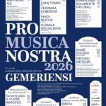 Plagát medzinárodného festiválu klasickej hudby PRO MUSICA NOSTRA 2026 v Jelšave s hudobníkmi