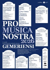 PRO MUSICA NOSTRA 2026 V JELŠAVE – VI. ROČNÍK MEDZINÁRODNÉHO FESTIVALU KLASICKEJ HUDBY