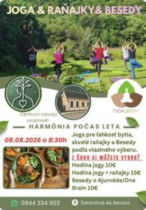 Joga a raňajky v Revúcej — cvičenie, zdravé jedlo a besedy o wellness