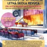 Plagát Muzikálovo - divadelnej letnej školy Revúca 2026 pre deti od 8 do 16 rokov