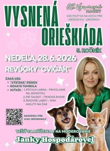 VYSNENÁ ORIEŠKIÁDA 2026 – VÝSTAVA PSÍKOV A ZÁBAVNÉ SÚŤAŽE