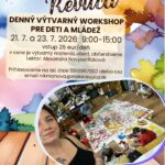 Plagát denného výtvarného workshopu ART PARK Revúca — kreatívna tvorba pre deti