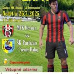 Plagát prípravného zápasu MFK Revúca — futbalový zápas na štadióne v Revúcej